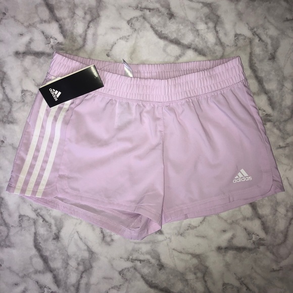 light pink adidas shorts